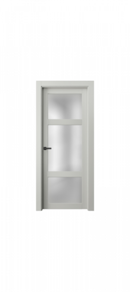 Дверь Офрам ПАРНАС-32 со стеклом, эмаль белая
