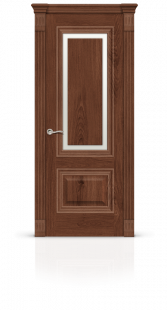 Дверь СИТИДОРС мод. Элеганс-4 со стеклом Шпон Дуб миндаль