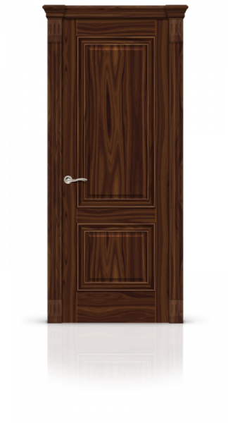 Дверь СИТИДОРС мод. Элеганс-1 глухая Шпон Американский орех