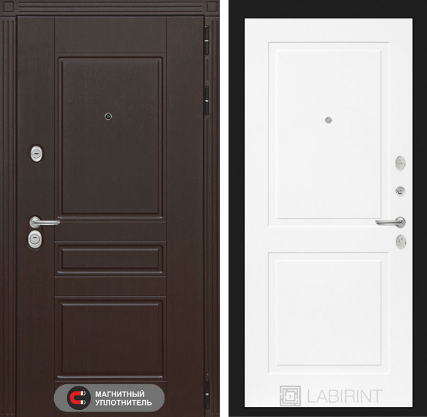 Дверь Лабиринт МЕГАПОЛИС 11 — Белый софт