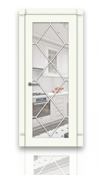 Дверь СИТИДОРС мод. Версаль-3 Со стеклом Эмаль RAL 9010