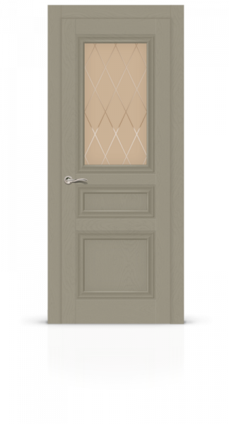 Дверь СИТИДОРС мод. Crystal-3 со стеклом SOFT грей