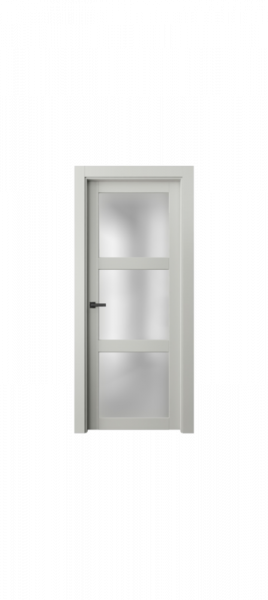 Дверь Офрам ПАРНАС-33 со стеклом, эмаль белая