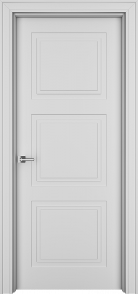 Дверь Офрам ПАСПАРТУ-33 глухая, эмаль белая