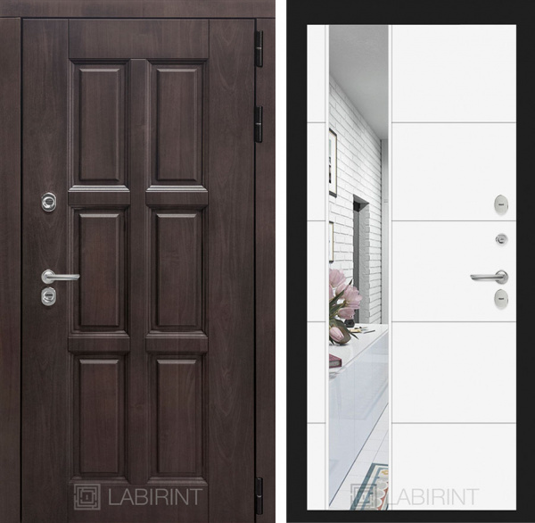 Дверь Лабиринт ЛОНДОН 19 — Белый софт