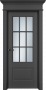 Дверь Офрам ОКСФОРД-2 со стеклом, эмаль черная