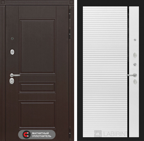 Дверь Лабиринт МЕГАПОЛИС 22 — Белый софт