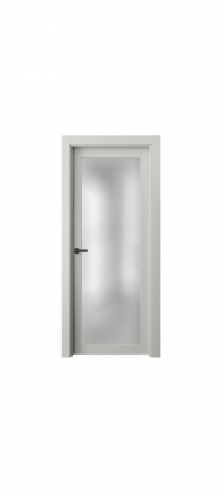 Дверь Офрам ПАРНАС со стеклом, эмаль белая
