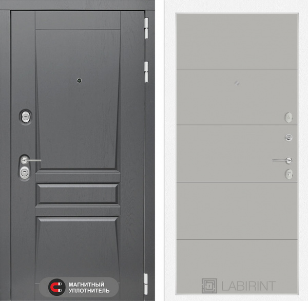 Дверь Лабиринт ПЛАТИНУМ 13 — Грей софт