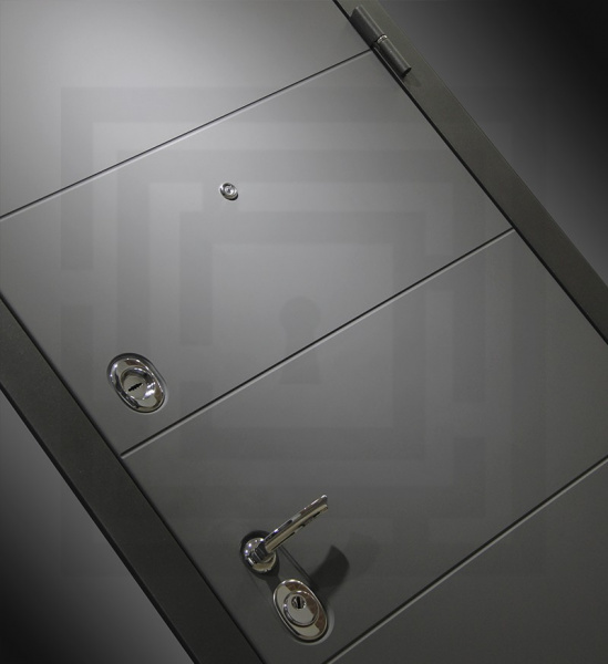 Дверь Лабиринт ART графит Черный кварц Зеркало Панорама с тонировкой