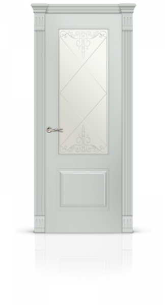 Дверь СИТИДОРС мод. Вероник-1 со стеклом Эмаль RAL 7035