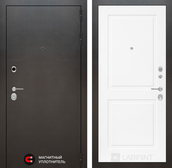 Дверь Лабиринт SILVER 11 — Белый софт