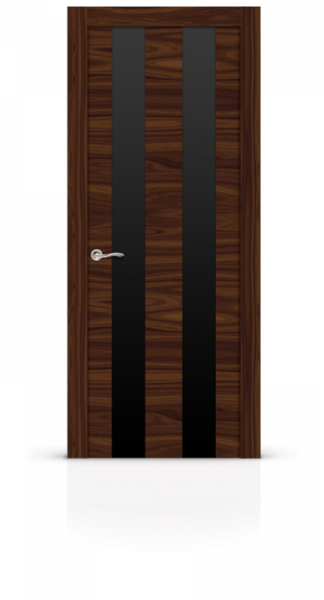Дверь СИТИДОРС мод. Ультра-2 со стеклом Шпон Американский орех