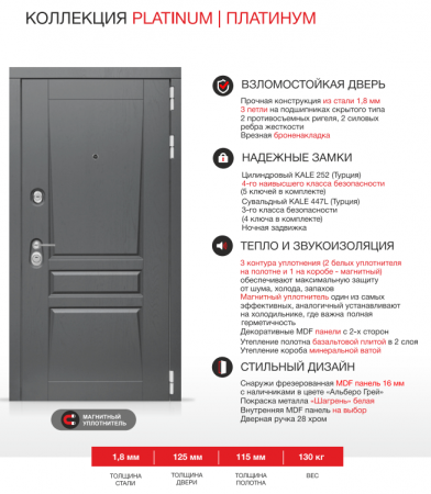 Дверь Лабиринт ПЛАТИНУМ 03 — Белый софт