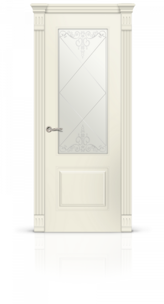 Дверь СИТИДОРС мод. Вероник-1 со стеклом Эмаль RAL 9001