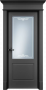 Дверь Офрам ПРИМА-2 со стеклом, эмаль черная