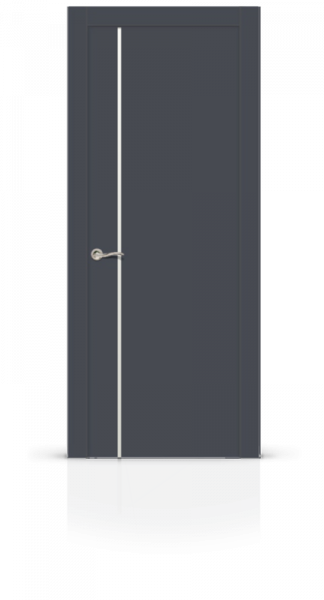 Дверь СИТИДОРС мод. Лучия-1 со стеклом Шпон Ясеня + Эмаль RAL 7024