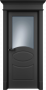 Дверь Офрам ОЛИВИЯ со стеклом, эмаль черная