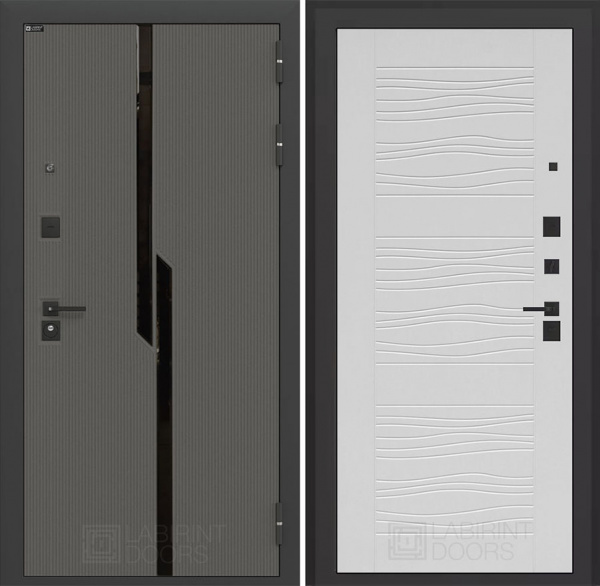 Дверь Лабиринт CARBON (Ю) 06 — Белое дерево
