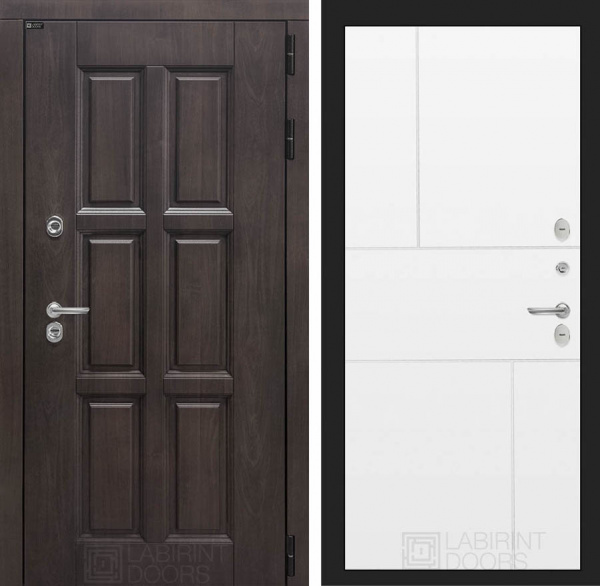 Дверь Лабиринт ЛОНДОН 21 — Белый софт
