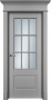 Дверь Офрам ОКСФОРД-2 со стеклом, эмаль серая