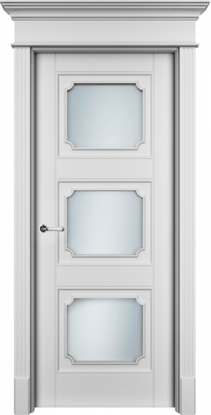 Дверь Офрам РИАН-33 со стеклом, эмаль белая