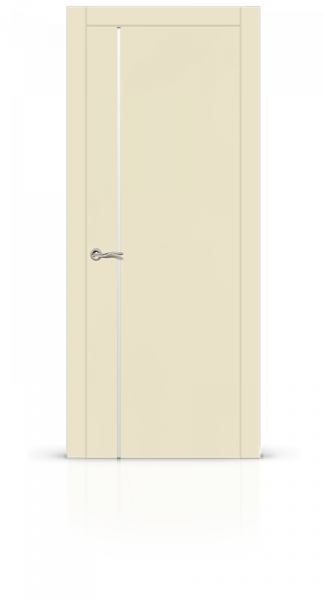 Дверь СИТИДОРС мод. Лучия-1 со стеклом Шпон Ясеня + Эмаль RAL 1013