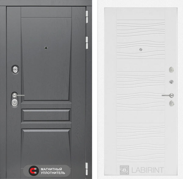 Дверь Лабиринт ПЛАТИНУМ 06 — Белое дерево