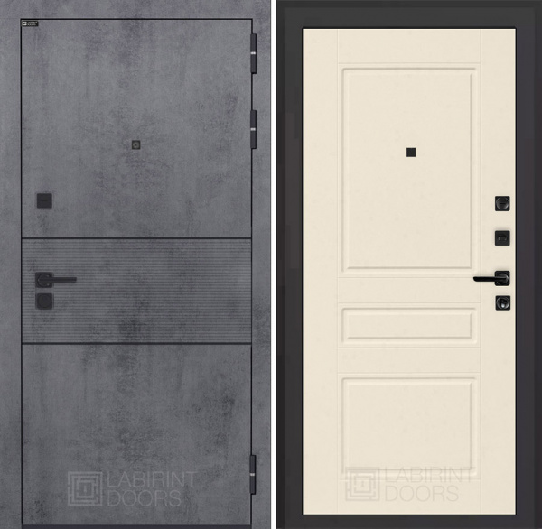 Дверь Лабиринт INFINITY (Ю) 03 — Крем софт