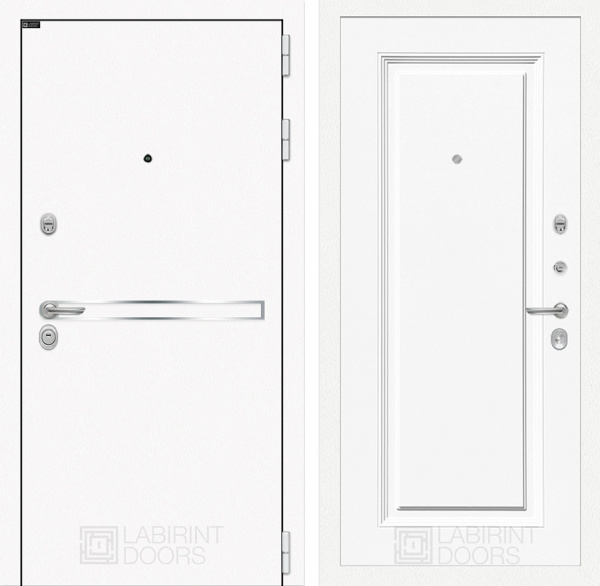 Дверь Лабиринт LINE WHITE 27 — Эмаль RAL 9003
