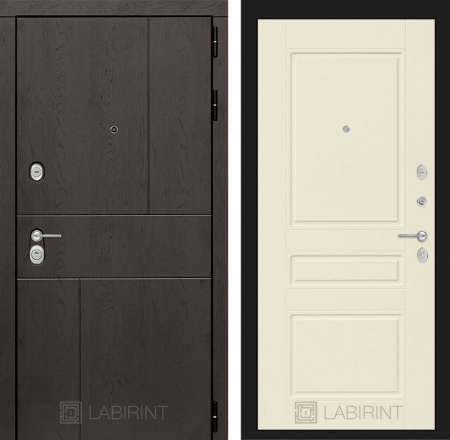 Дверь Лабиринт URBAN 03 — Крем софт