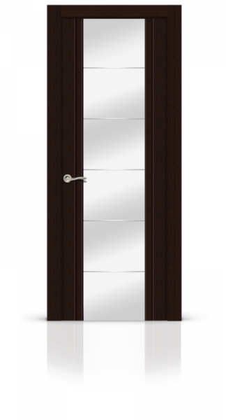 Дверь СИТИДОРС мод. Виконт со стеклом Шпон Венге